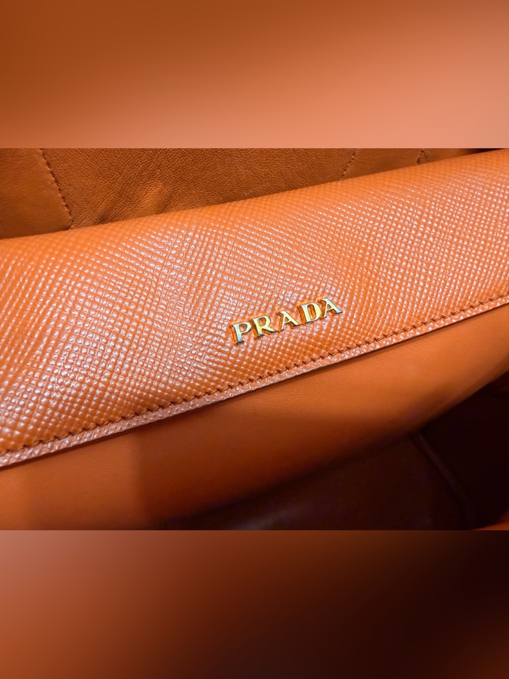 Prada Cuir Double Tote Canvas and Saffiano Leather - Picture 12 of 14